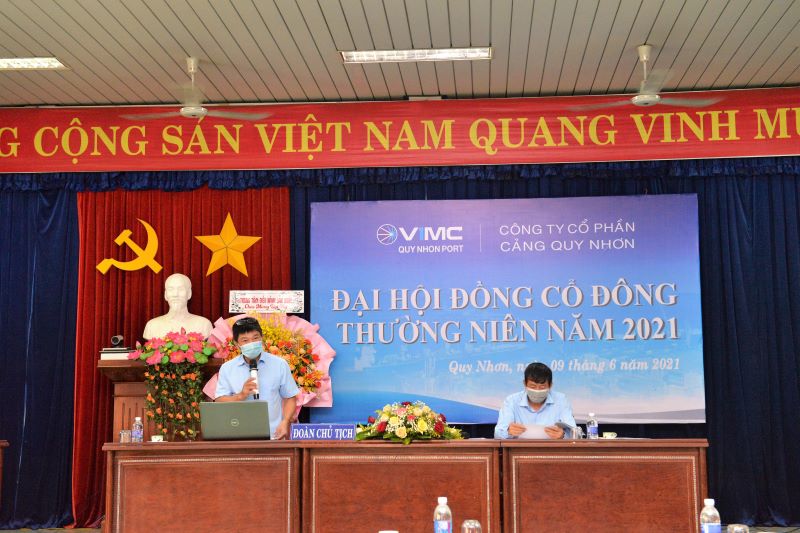 Công ty cổ phần Cảng Quy Nhơn tổ chức Đại hội đồng cổ đông thường niên năm 2021