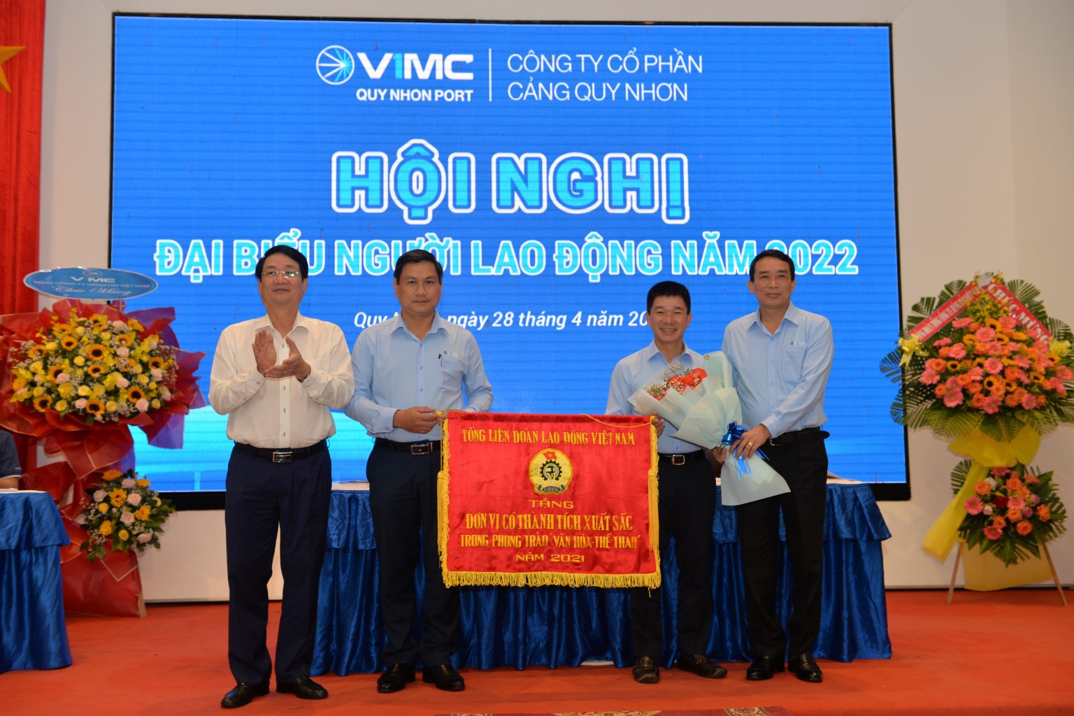 CHÀO MỪNG THÀNH CÔNG HỘI NGHỊ ĐẠI BIỂU NGƯỜI LAO ĐỘNG CÔNG TY CỔ PHẦN CẢNG QUY NHƠN NĂM 2022