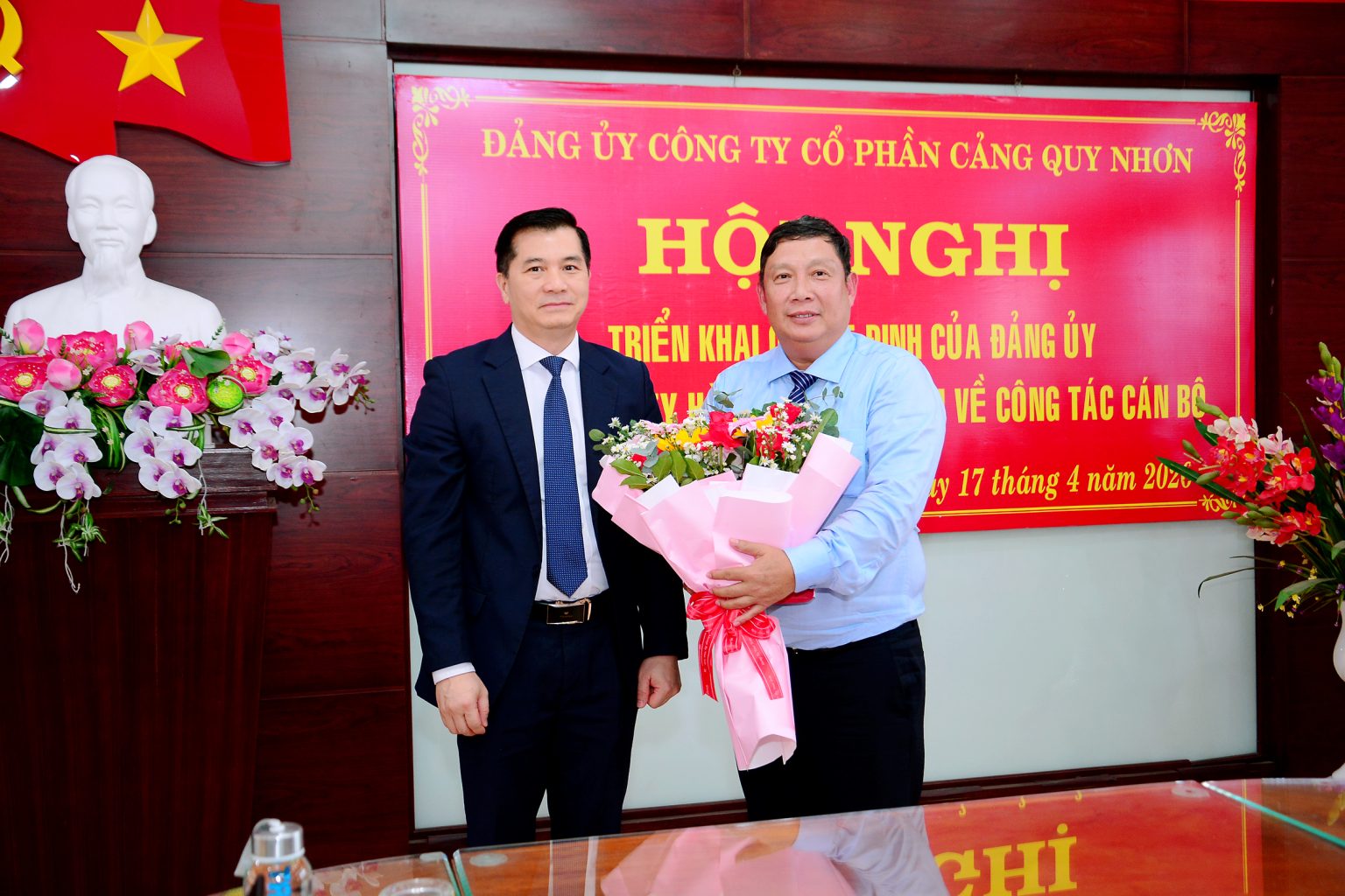CẢNG QUY NHƠN CÔNG BỐ QUYẾT ĐỊNH KIỆN TOÀN NHÂN SỰ BÍ THƯ ĐẢNG ỦY NHIỆM KỲ 2025–2030