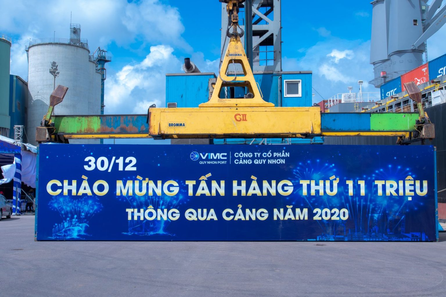 Cảng Quy Nhơn đón tấn hàng thứ 11 triệu thông qua cảng trong năm 2020