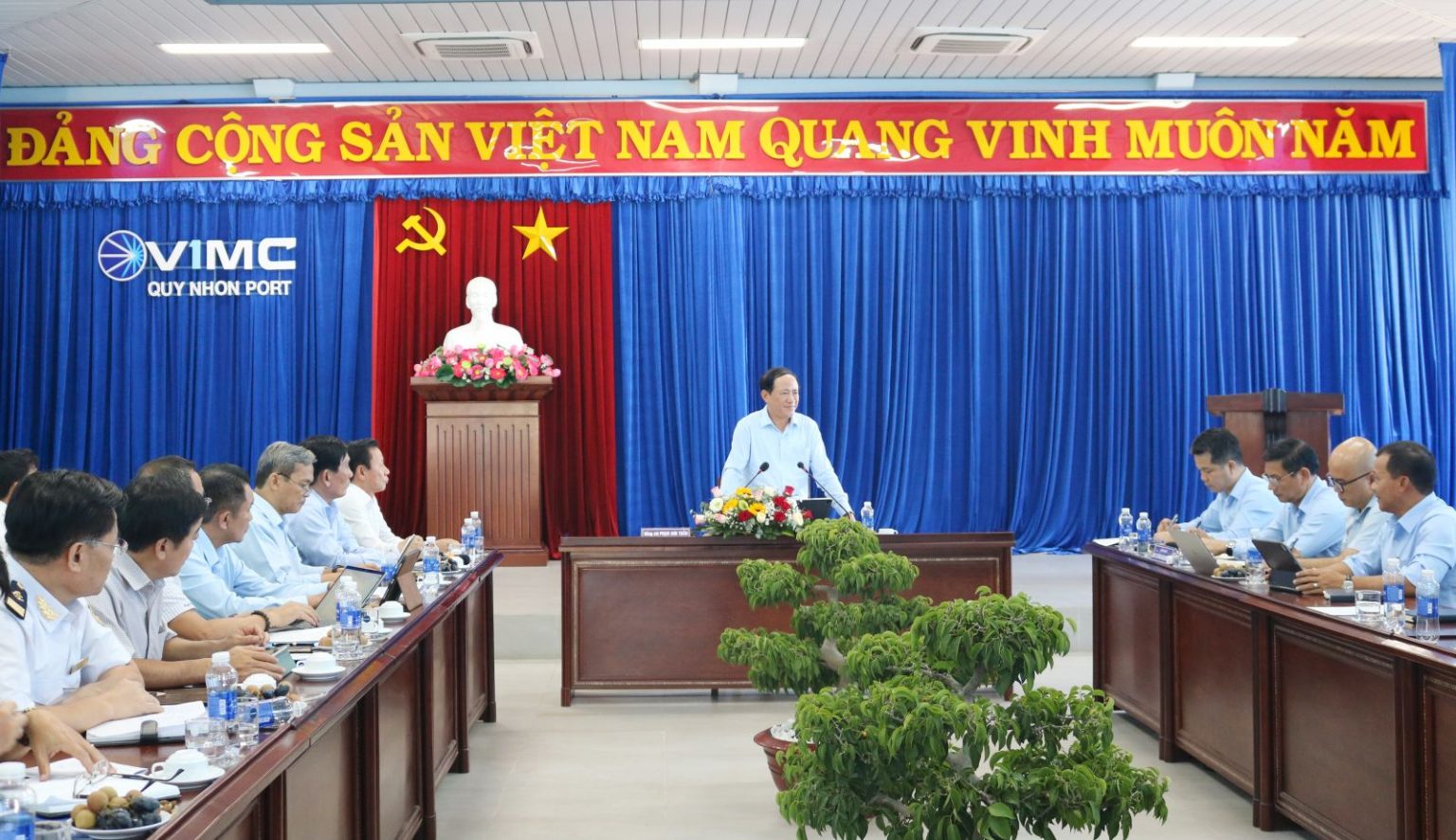 Chủ tịch UBND tỉnh Phạm Anh Tuấn làm việc với Công ty cổ phần Cảng Quy Nhơn