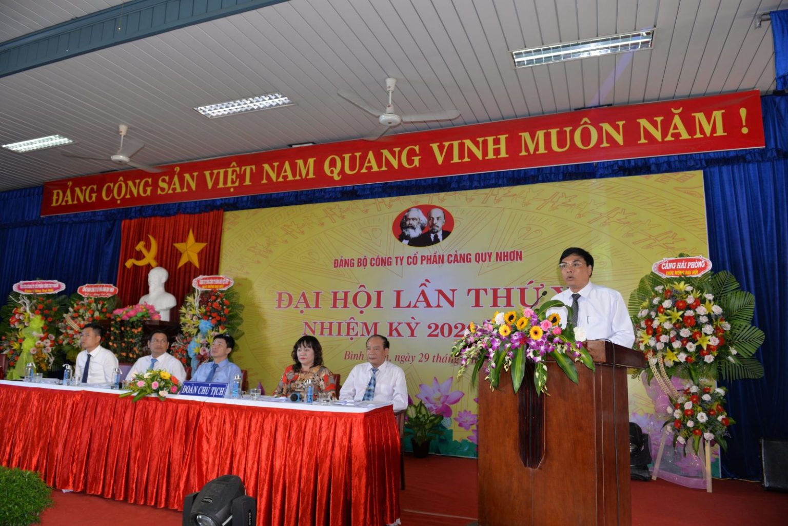 ĐẠI HỘI ĐẢNG BỘ CÔNG TY CỔ PHẦN CẢNG QUY NHƠN LẦN THỨ XV, NHIỆM KỲ 2020-2025